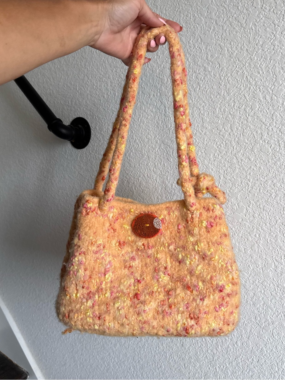 Valerie Jamieson Handmade Wool Handbag NWOT